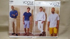 VOGUE LOT 2 MEN'S PATTERNS -SHIRTS, SHORTS, PANTS- UNCUT SIZE 40-46 picture