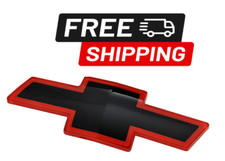 1994 1995 1996 1997 1998 TAHOE FULL SIZE SUBURBAN BLAZER RED BLACK GRILLE EMBLEM picture