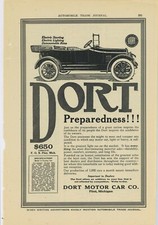 1916 Dort Motor Car Co. Ad: Model 5 Touring Car - Flint, Michigan - Preparedness picture