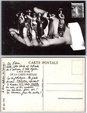 Paris Cabaret Dancers Postcard picture