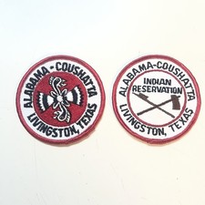 Vintage Alabama-Coushatta Tribe Patch, Livingston, Texas picture