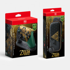 Nintendo Zelda Carrying Case Pro Controller 40th Anniversary Set 2pcs JP Presale picture