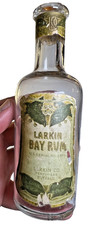 Antique Larkin Bay Rum Bottle Original Label Buffalo New York NY Art Nouveau picture