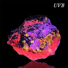 208 Gram Gorgeous Fluorescent Top Red Zircon Crystals On Matrix From PAKISTAN picture