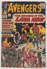 Avengers #5 (1964) – “Invasion of the Lava Men” – Silver Age Marvel Key – VG picture