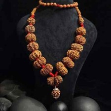 Real Sarva Siddha Mala Original Certified Nepali 1 se 14 Mukhi Rudraksha Mala Wi picture