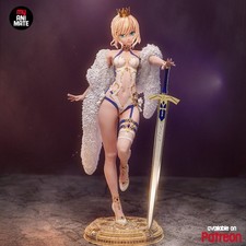 Saber Royal | Fate Series | 3D Printed Sculpture | Unpainted 1:8 Scale picture