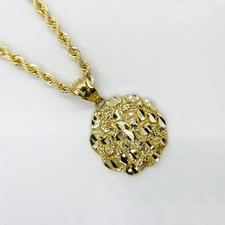 Unique Circle Nugget Round Charm Pendant 24