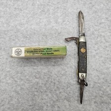 Vintage Camillus Official Boy Scouts of America 4 Blade Pocket Knife 1038 Box picture