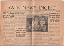 July 1943 Yale News Digest WWII War Bonds ROTC Reserve Red Cross R.A.F picture
