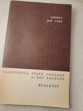 Bintage 1964 California State College at Los Angeles Bulletin picture