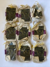 VINTAGE GENUINE BULL DURHAM SMOKING TOBACCO CLOTH POUCH TAG LOT 192Os label old picture