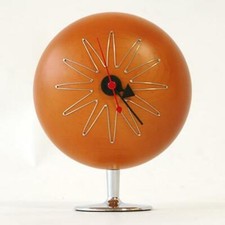 George Nelson Pill Clock Made for Wood Orange Mid Century 150x200mm Reproduct picture