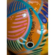 Cabo San Lucas Hand Painted Ceramic Ornament Mexican Folk Art Travel Souvenir picture