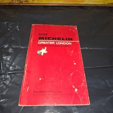 1974 Michelin Greater London Travel Guide Hotels Restaurants Map Vintage PB picture