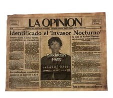 Richard Ramirez Identificado el Invasor Nocturno LA OPINION Newspaper Headline ￼ picture