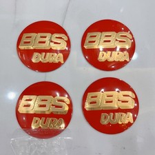 4pcs/set BBS-dura wheel center cap sticker 70mm emblem red gold 3D Logo P5624080 picture