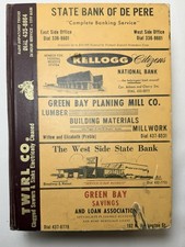 1963 Green Bay & De Pere Wisconsin City Directory Vintage Page Edge Ads picture