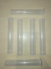 10 × 116mm Clear Plastic Blunt / Pre-Roll Tubes – Snap Cap, Non-CR, King Size picture