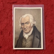1938 Gutermann “Famous Men Through The Ages” JAMES WATT Trade Card #60  EX picture