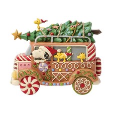 Jim Shore PEANUTS GINGERBREAD VAN-GINGERBREAD JOYRIDE 6017238 NEW picture