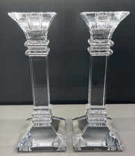 Vintage Waterford Marquis Crystal Treviso Candlestick Holders 8.25 tall Mint Con picture