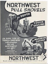 1937 Northwest Engineering Ad: Forschner Construction of Chicago Crane picture