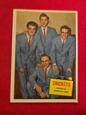 1957 Topps Hit Stars THE CRICKETS #51 Buddy Holly ROOKIE Card Vintage Rock Roll picture