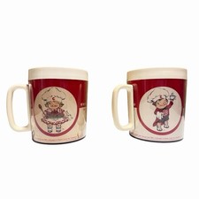 Vintage Campbell’s Kids Royal Crest 1981 Insulated Mug Set 2 Campbell Soup picture