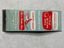 AS313 Vintage Matchbook Cover The Milk Pail Country Restaurant Elgin Illinois IL picture