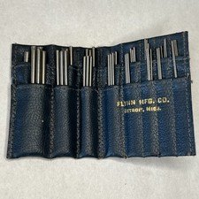 Vintage Set Of Thread Measuring Wires Flynn Leatherette Case sp picture