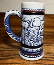 Vintage Avon Endangered Species Miniature Stein Ceramic Ceramarte Brazil Alaskan picture