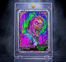 Fright Flix - Evil Ed *UNDEAD* Holo Trading Card Fan Made Print *MINT* Signed picture