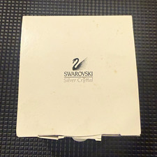 Swarovski Silver Crystal Perfume Bottle w/ Stopper & Presentation Box picture