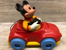 Vintage 1973 Kohner #701-2 Pull Mees Walt Disney Mickey Mouse Toy Car picture