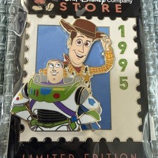DEC WDCS D23 2026 Pixar Stamp Buzz Woody Toy Story 1995 LE Disney Pin picture