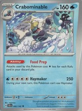 2024 POKÉMON SCARLET AND VIOLET 151 #042 CRABOMINABLE SPECIAL ILLUSTRATION RARE picture