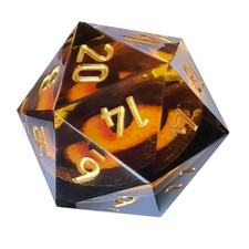 BESCON Dragon's Eye Sharp Edged Polyhedral Dice Set of 7, Handmade Dragon's Eye picture