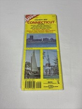 Vintage 1987 Arrow Maps: Connecticut Highway Map & Greater Hartford CT Map picture