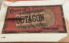 Colgate & Co Octagon Soap Advertising Sign Display Prop New York picture