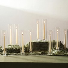 NUPTIO Hurricane Glass Candle Holders 12