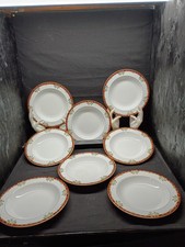Waterford China Holiday Ribbons set of (8)  9 in, Rimmed Soup Bowls picture