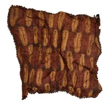 Dida Ceremonial Raffia Tie-Dye Textile Côte d'Ivoire 13x12 inch picture