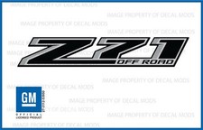Decal Mods Z71 Offroad Truck Black & Gray Decals Stickers fits Chevy Silverad... picture