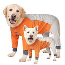 Yeapeeto Dog Winter Coat Waterproof Reflective Jacket Orange 2XL (23-33 lbs) picture