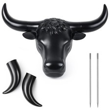 Crowye Full Size Steer Head Roping Dummy with Detachable Horn Large Spread Co... picture