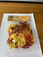 AUTUMN LEAVES FALL DECOR LOOSE NEW SEALED PACKAGE OF 80 picture