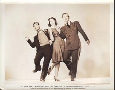 Where Did You Get That Girl 1941 Black & White Movie 4x6 Picture Celebrity Prin picture