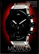 2015 • MOVADO Sapphire synergy Watch • Print Ad • Fashion 2000s Style GA.20 picture