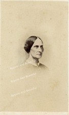 CDV Civil War Stern Woman Tax Stamp C. H. Spieler Philadelphia PA picture
